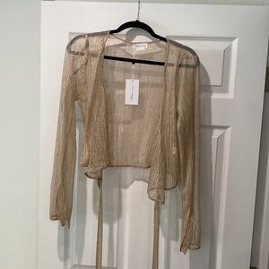 Lovers & Friends tie front top